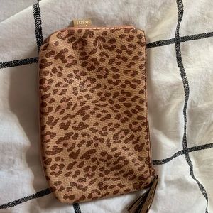 cheetah ipsy makeup bag